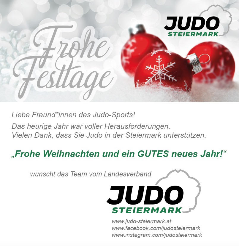 Frohe Weihnachten und ein gutes Neues Jahr!